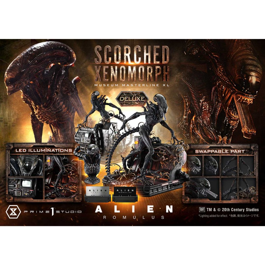 Alien: Romulus Scorched Xenomorph Deluxe Statue By Prime1 Studios -Prime1 Studios - India - www.superherotoystore.com