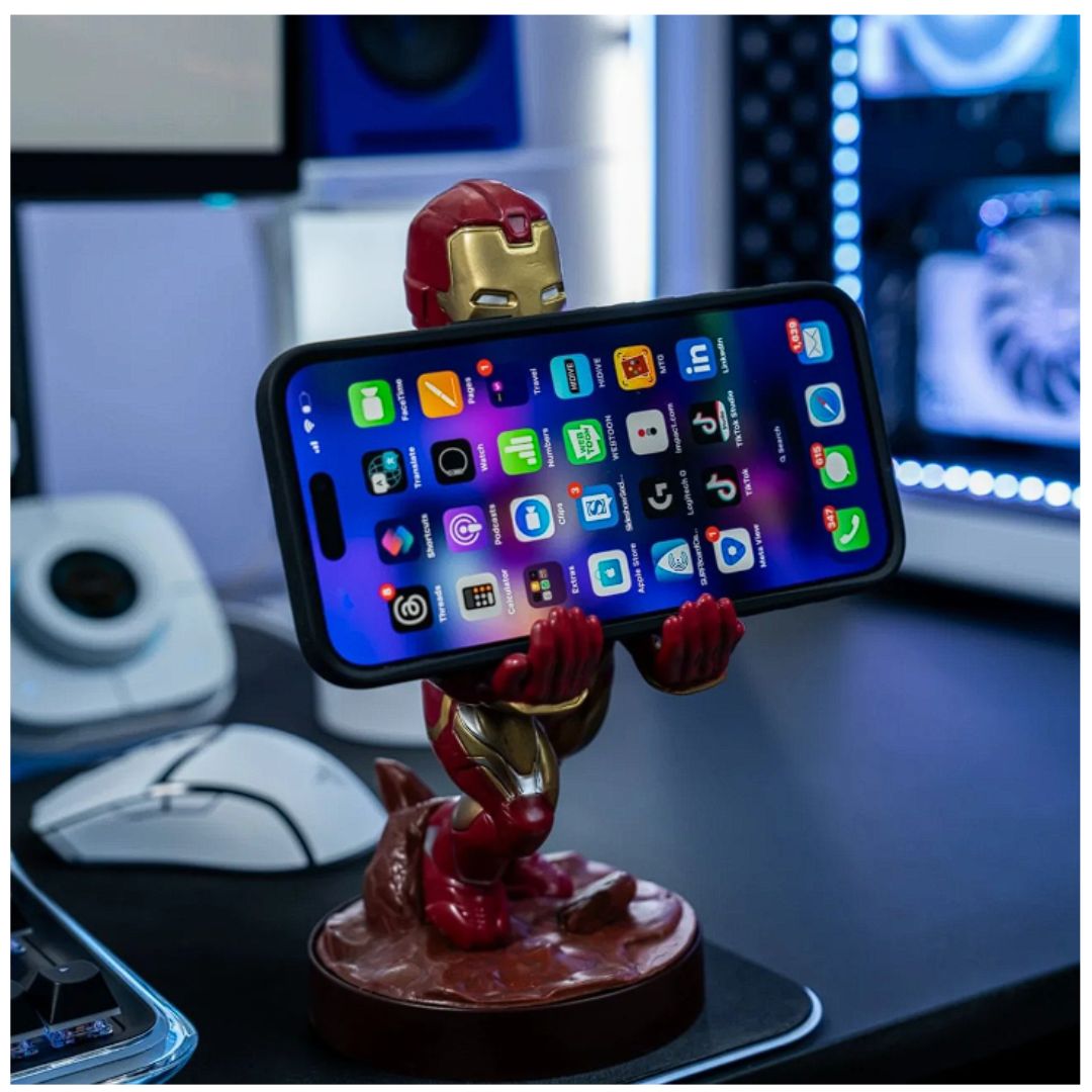Marvel: Iron Man Cable Guys Controller Holder And Phone Stand By Exg Pro -EXG Pro - India - www.superherotoystore.com