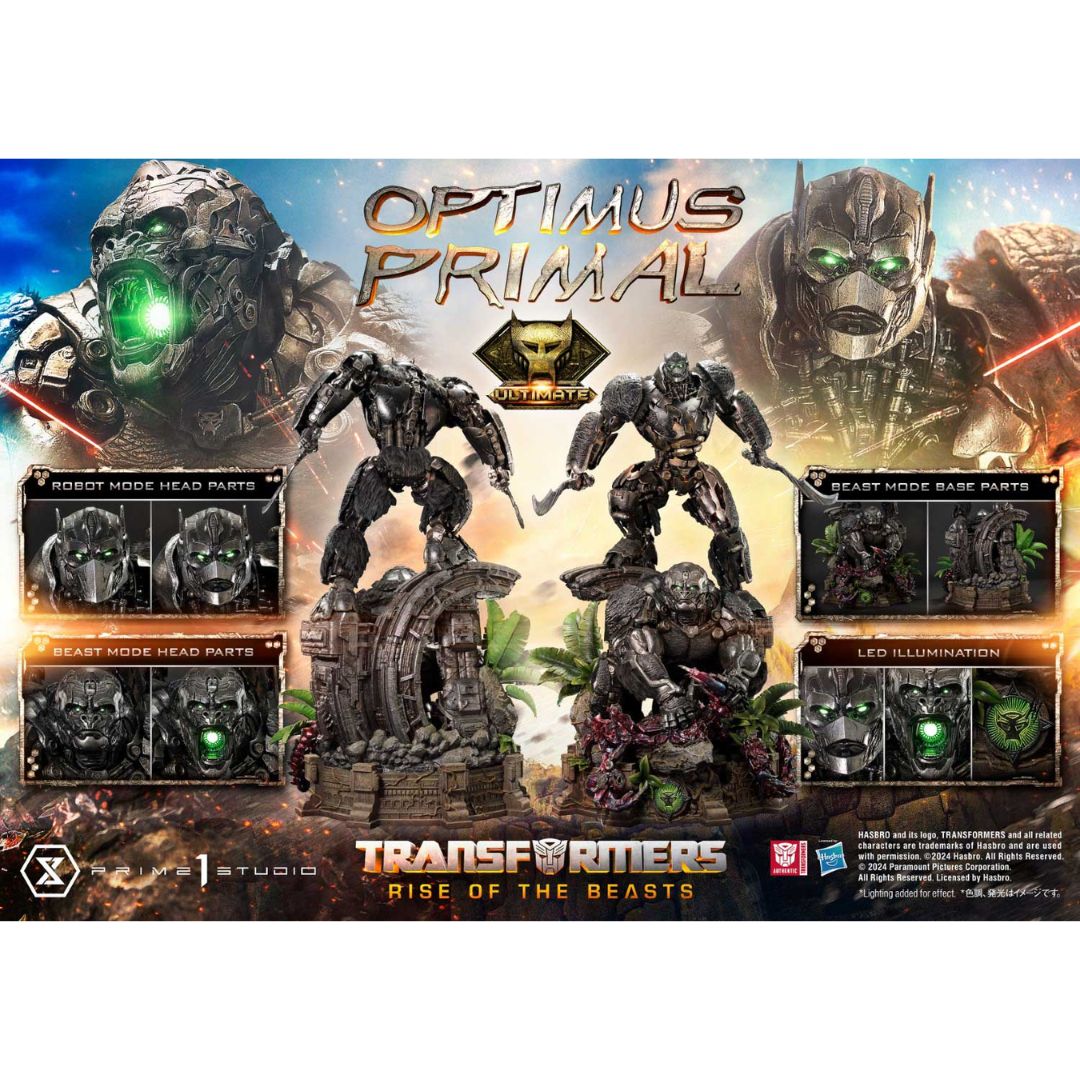Transformers: Rise Of The Beasts (Film) Optimus Primal Ultimate Bonus Version Statue By Prime1 Studios -Prime 1 Studio - India - www.superherotoystore.com