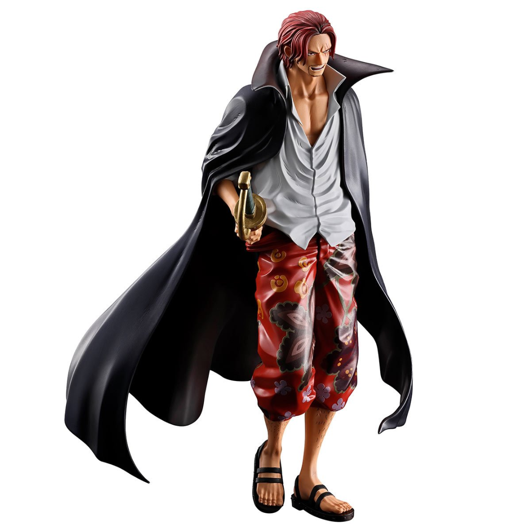 One Piece Shanks Red Hair Pirates Masterlise Expiece Ichibansho Statue By Bandai -Bandai - India - www.superherotoystore.com