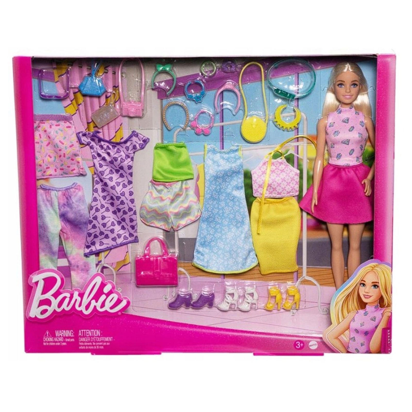 Barbie doll with fashion accessories Fashions Blonde by Mattel -Mattel - India - www.superherotoystore.com