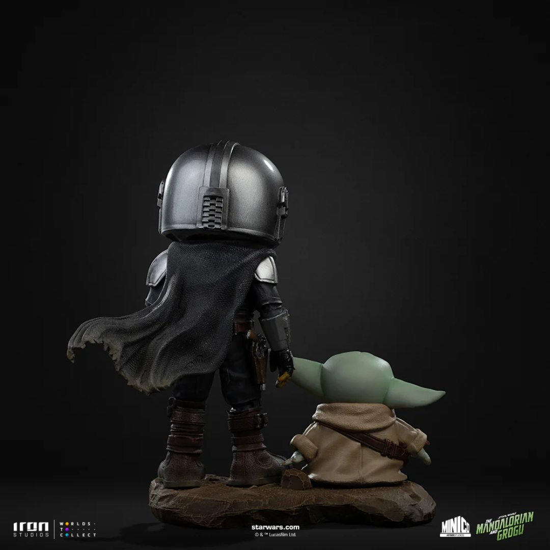 Mandalorian And Grogu Movie Mandalorian And Grogu Minico Statue By Iron Studios