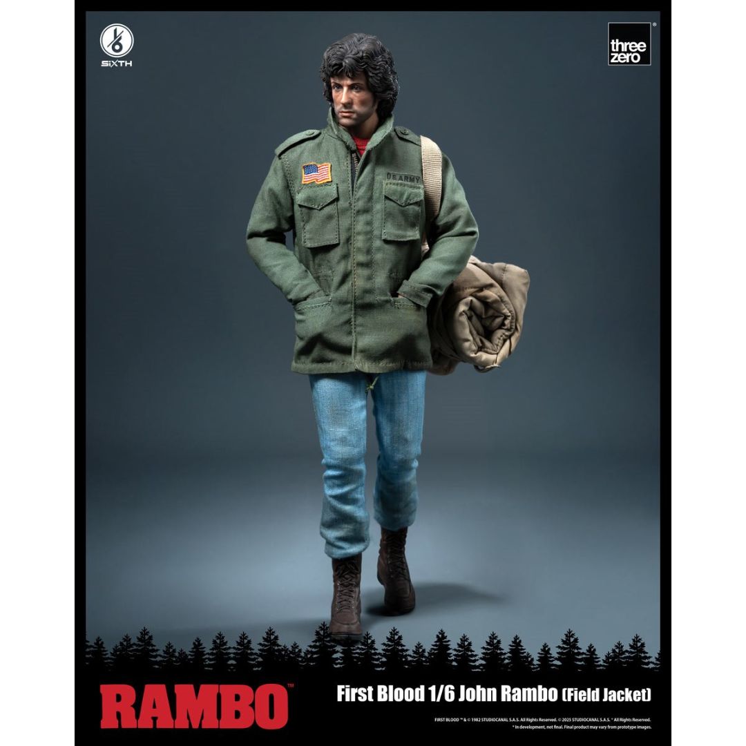 Rambo: First Blood John Rambo Field Jacket By Threezero -ThreeZero - India - www.superherotoystore.com