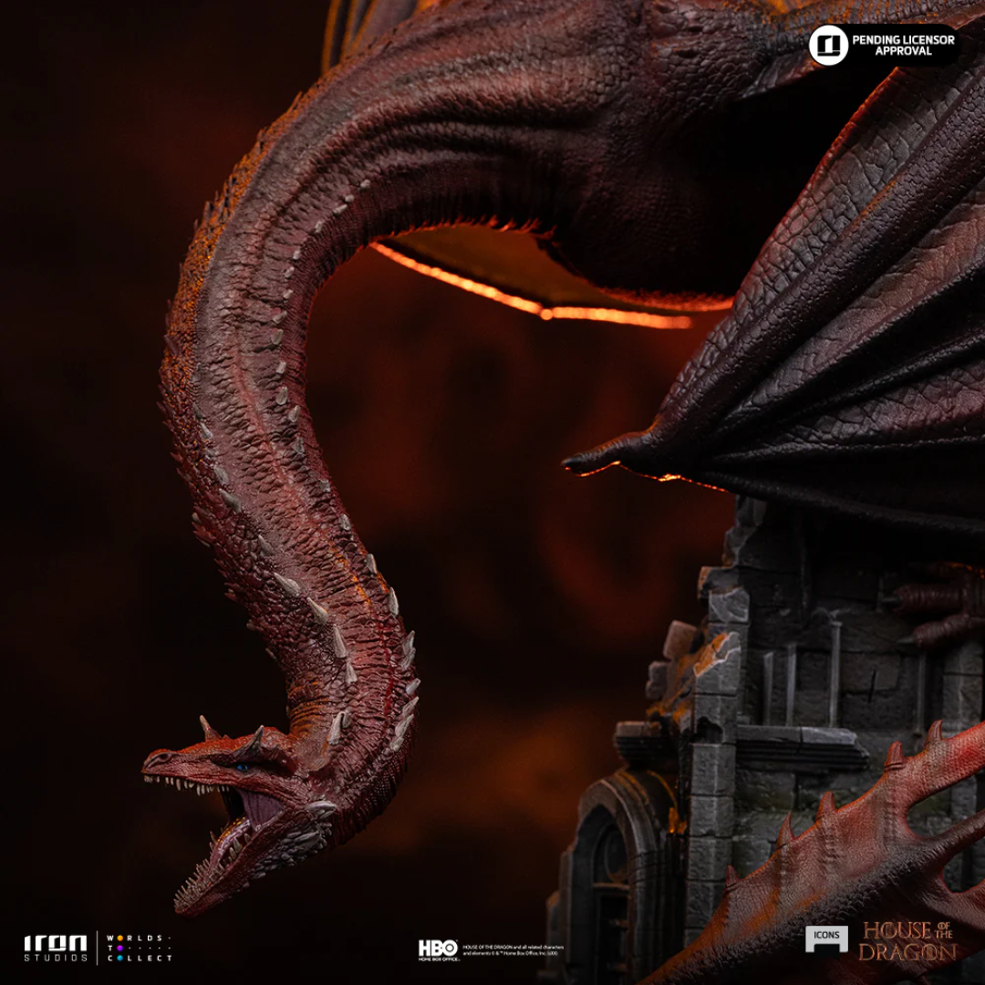 House Of The Dragon Caraxes Icons Statue By Iron Studios
