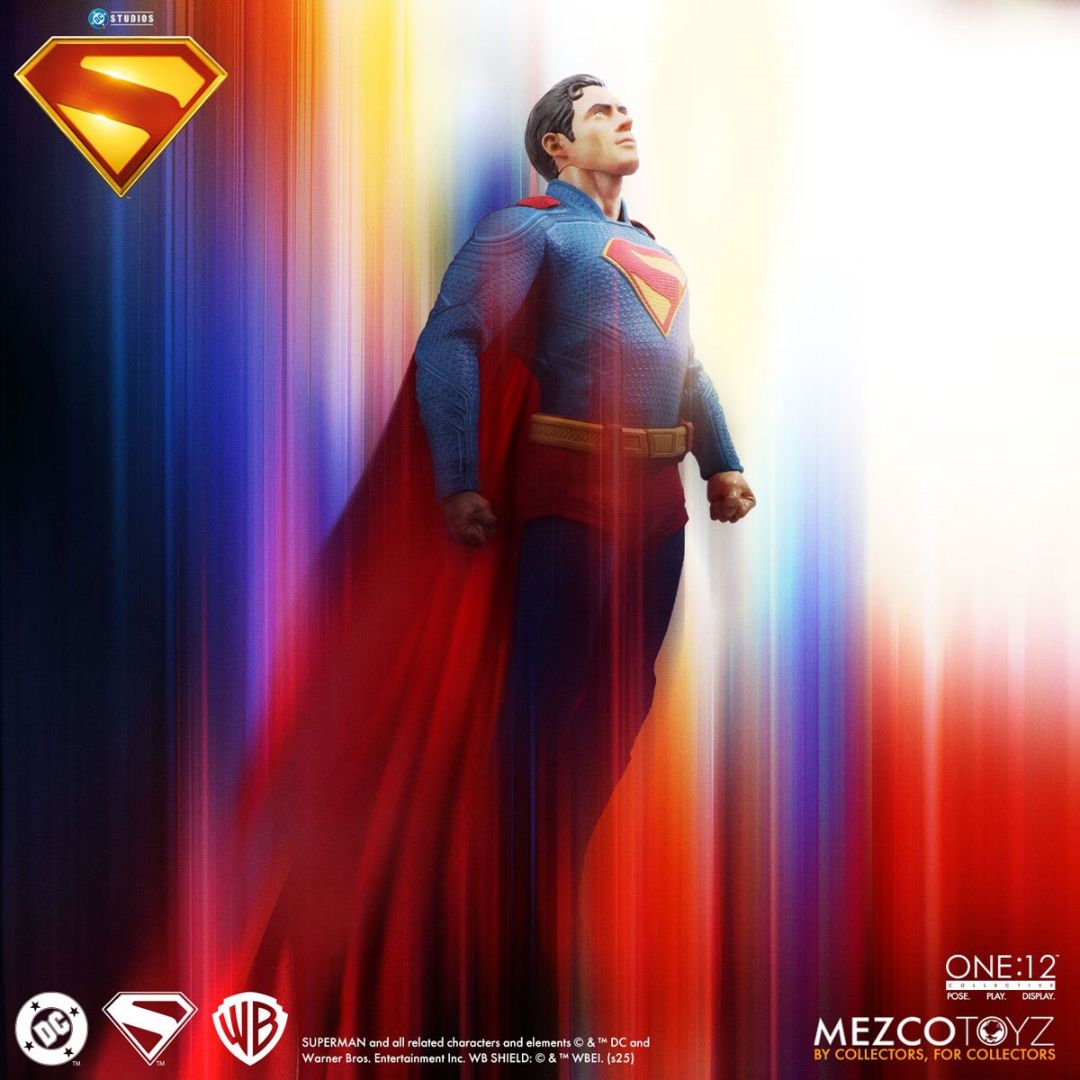 Superman 2025 Movie Version Superman And Little Krypton One:12 By Mezco Toys -Mezco Toys - India - www.superherotoystore.com
