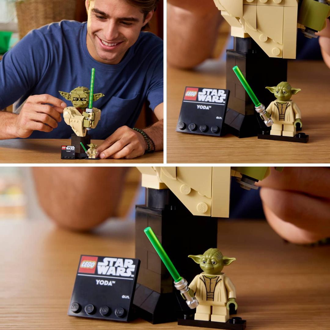 Star Wars Yoda Bust By Lego -Lego - India - www.superherotoystore.com