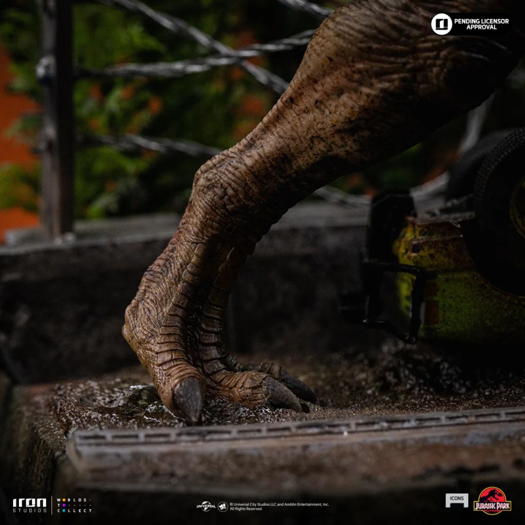 Jurassic Park T-Rex Breakout Set A - Jurassic Park - Icons Statue By Iron Studios