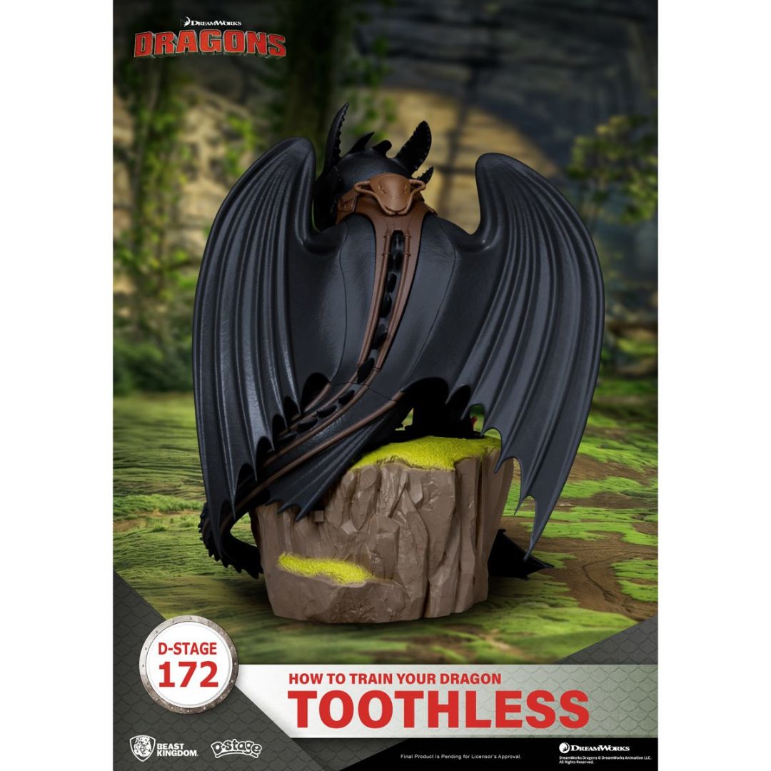 How To Train Your Dragon Toothless Ds-172 D-Stage Statue By Beast Kingdom -Beast Kingdom - India - www.superherotoystore.com