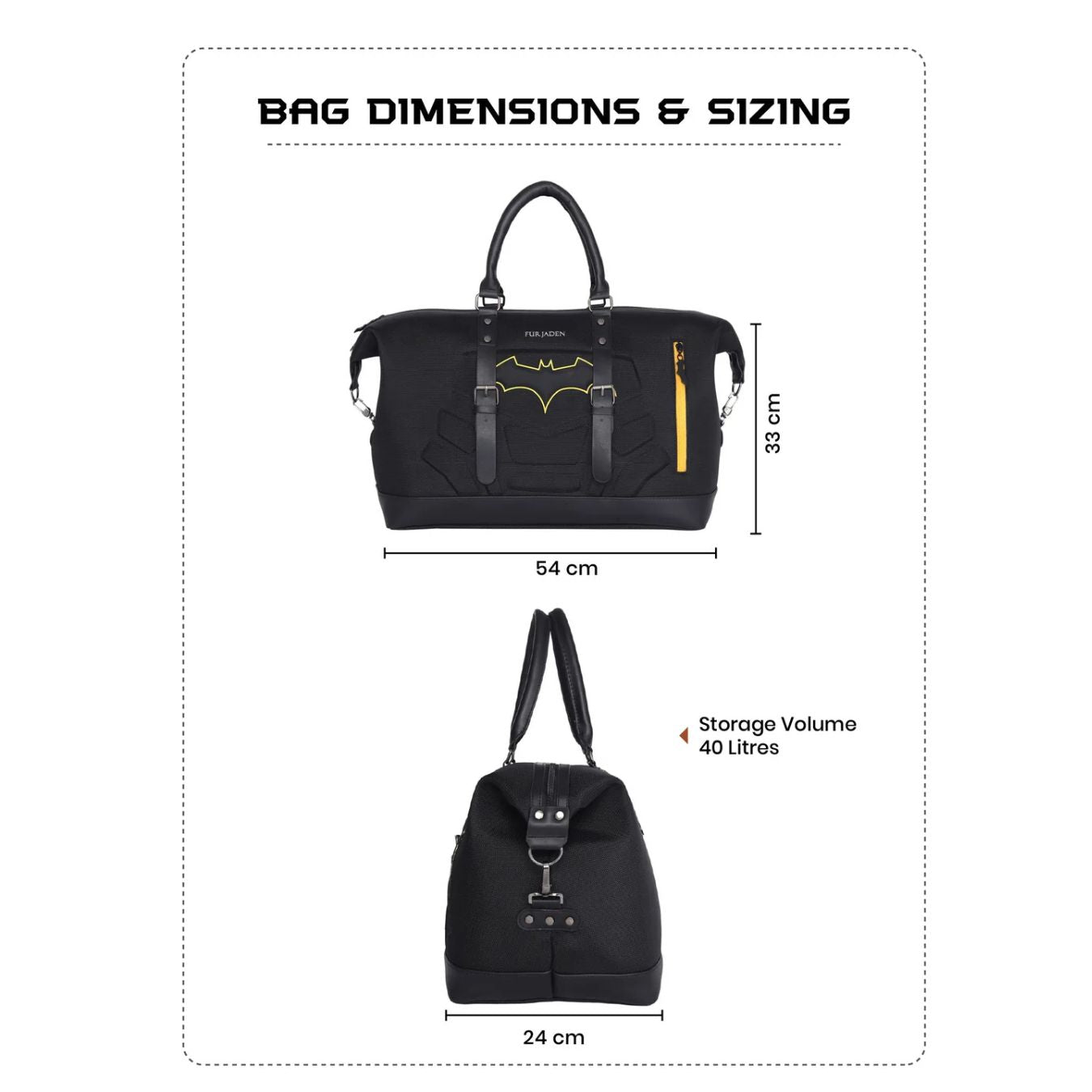 The Caped Crusader Duffle By Fur Jaden