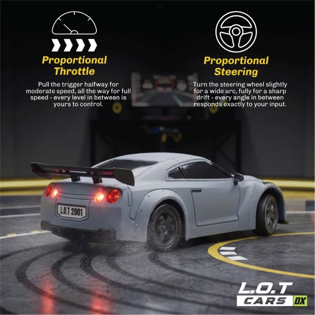 Flare – Remote Control Drifter 1:24 Scale Grey Car By Legend Of Toys