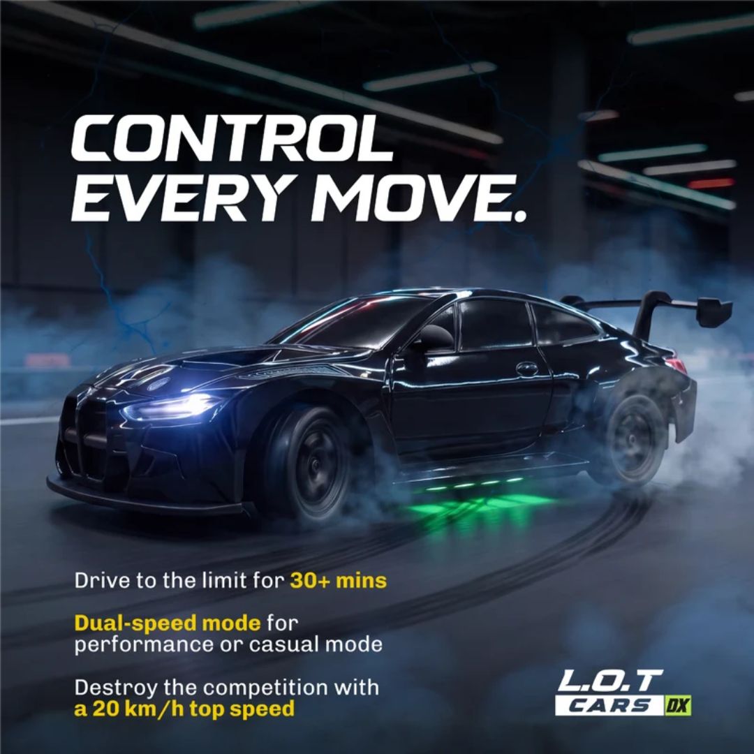 Bhoot - 1:24 Remote Control Drifter Black Car By Legend Of Toys -Legend Of Toys - India - www.superherotoystore.com