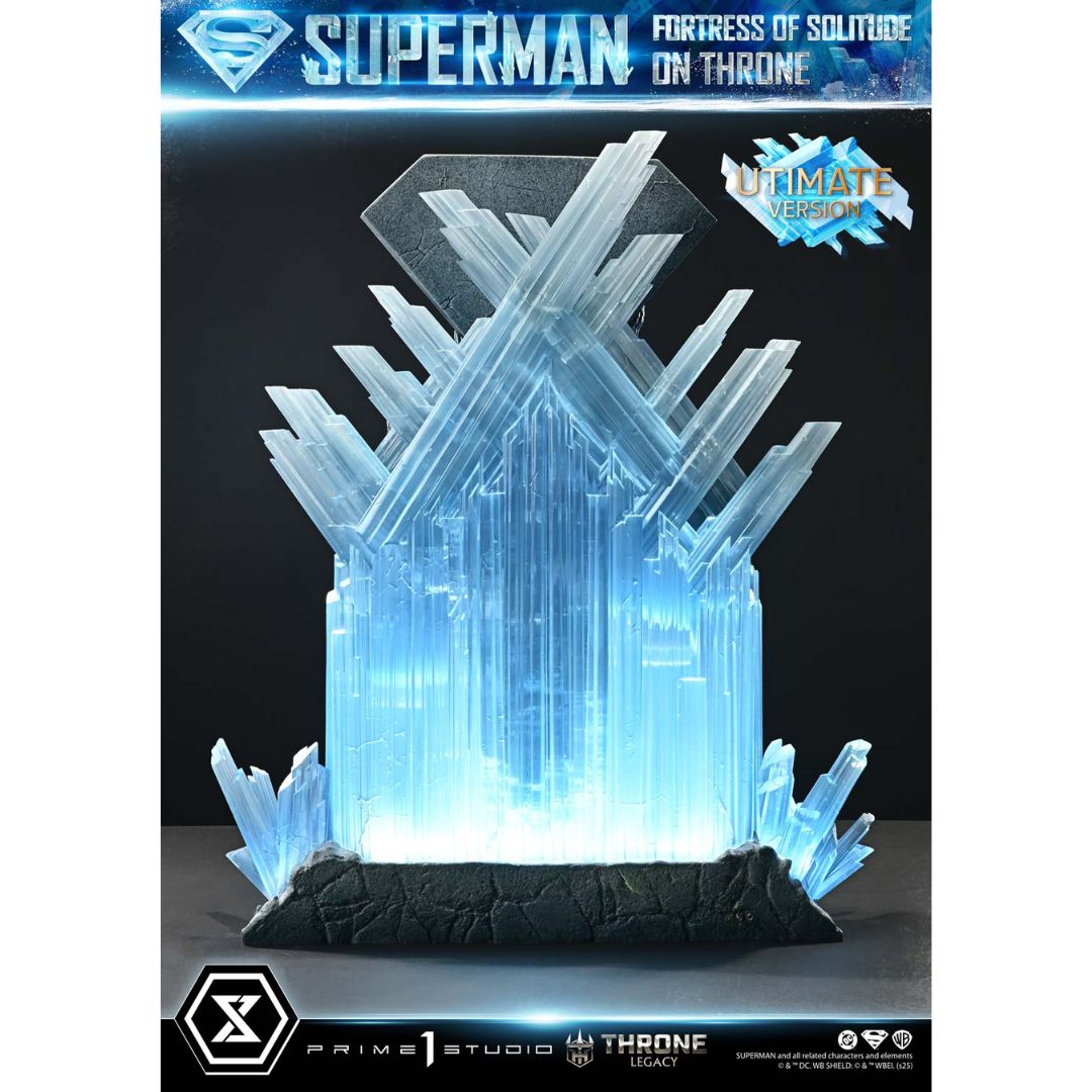 Superman Fortress Of Solitude On Throne Deluxe Statue By Prime1 Studios -Prime1 Studios - India - www.superherotoystore.com
