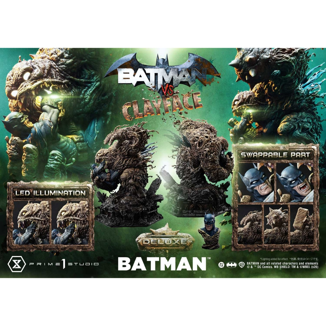 Batman (Comics) Batman Vs Clayface Deluxe Statue By Prime1 Studios -Prime 1 Studio - India - www.superherotoystore.com