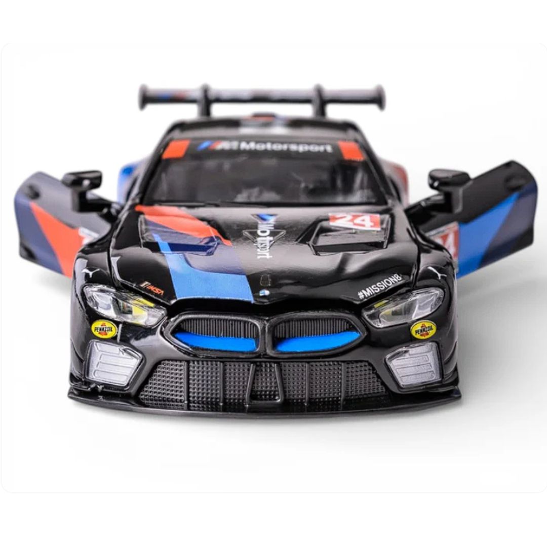 Black BMW M8 GTE 2018 1:32 Scale Die-Cast Car By RMZ -RMZ - India - www.superherotoystore.com