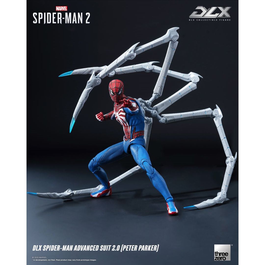 Marvel'S Spider-Man 2: Spider-Man Advanced Suit 2.0 Peter Parker By Threezero -ThreeZero - India - www.superherotoystore.com