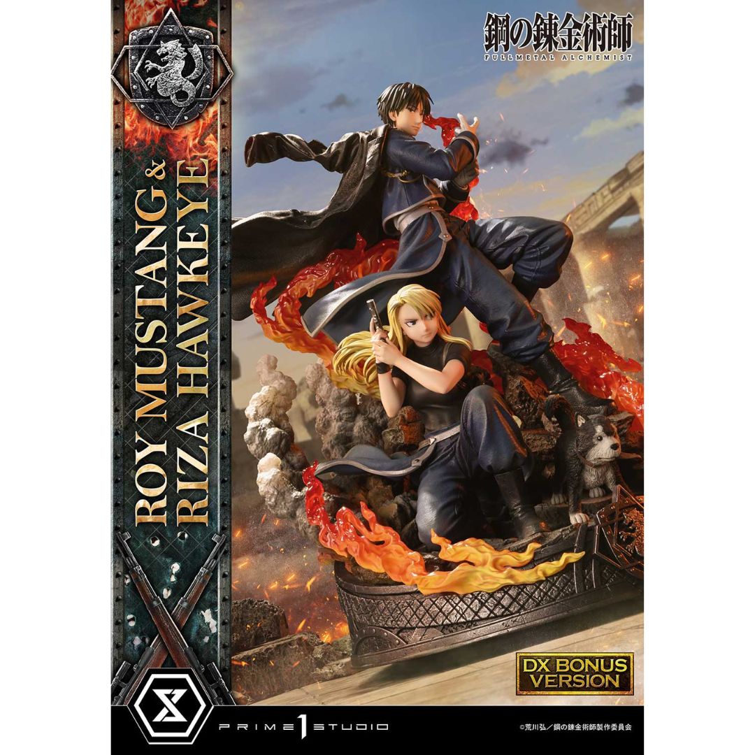 Fullmetal Alchemist Roy Mustang & Riza Hawkeye Statue Dx Bonus Version By Prime1 Studios -Prime 1 Studio - India - www.superherotoystore.com