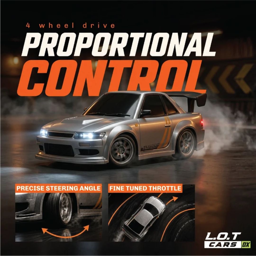 Zipp – Remote Control Drifter 1:24 Scale Ecomm Packaging Only Grey Car By Legend Of Toys