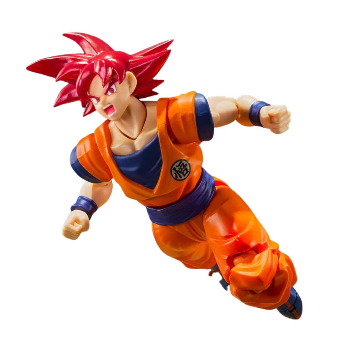 Dragon Ball Z Super Saiyan God Son Goku -Saiyan God Instilled With The Light Of Righteous Hearts S.H.Figuarts By Tamashii Nations -Tamashii Nations - India - www.superherotoystore.com