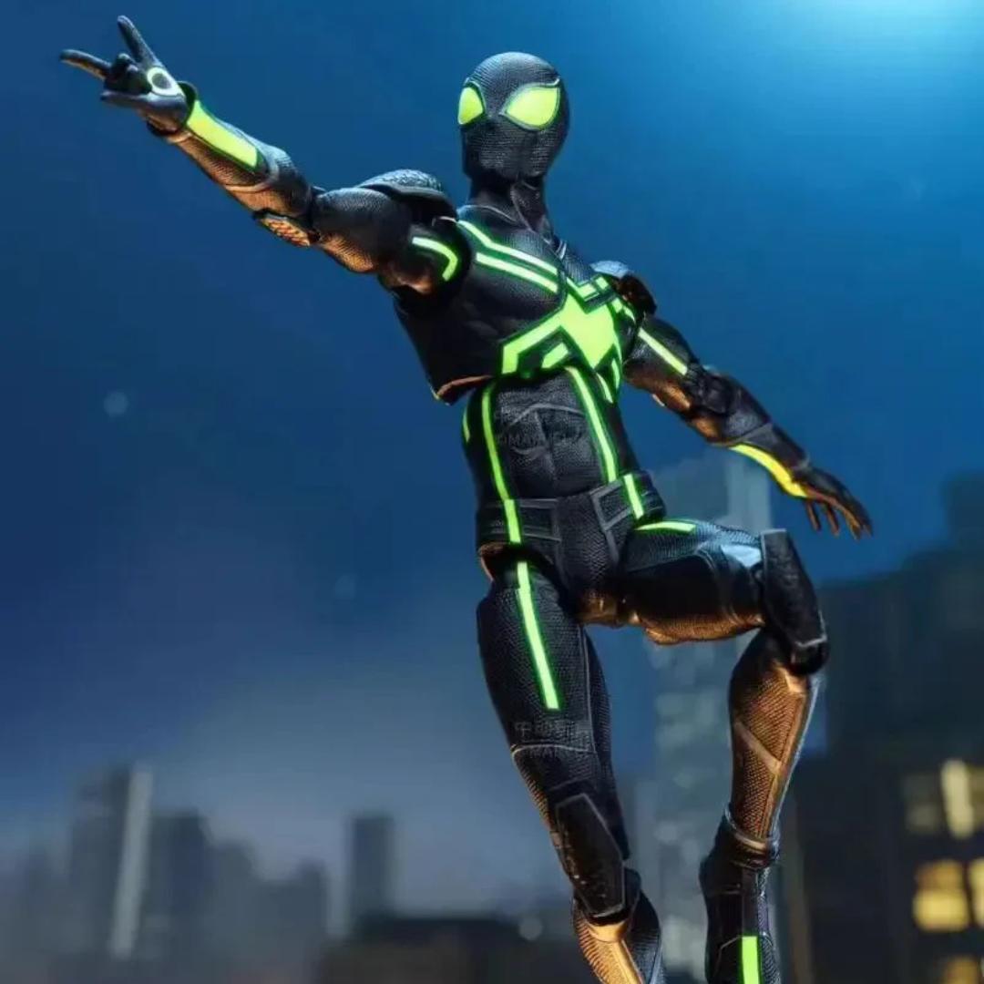 Spider-Man (Stleath Suit) Super Games Series Action Figure By Zd Toys