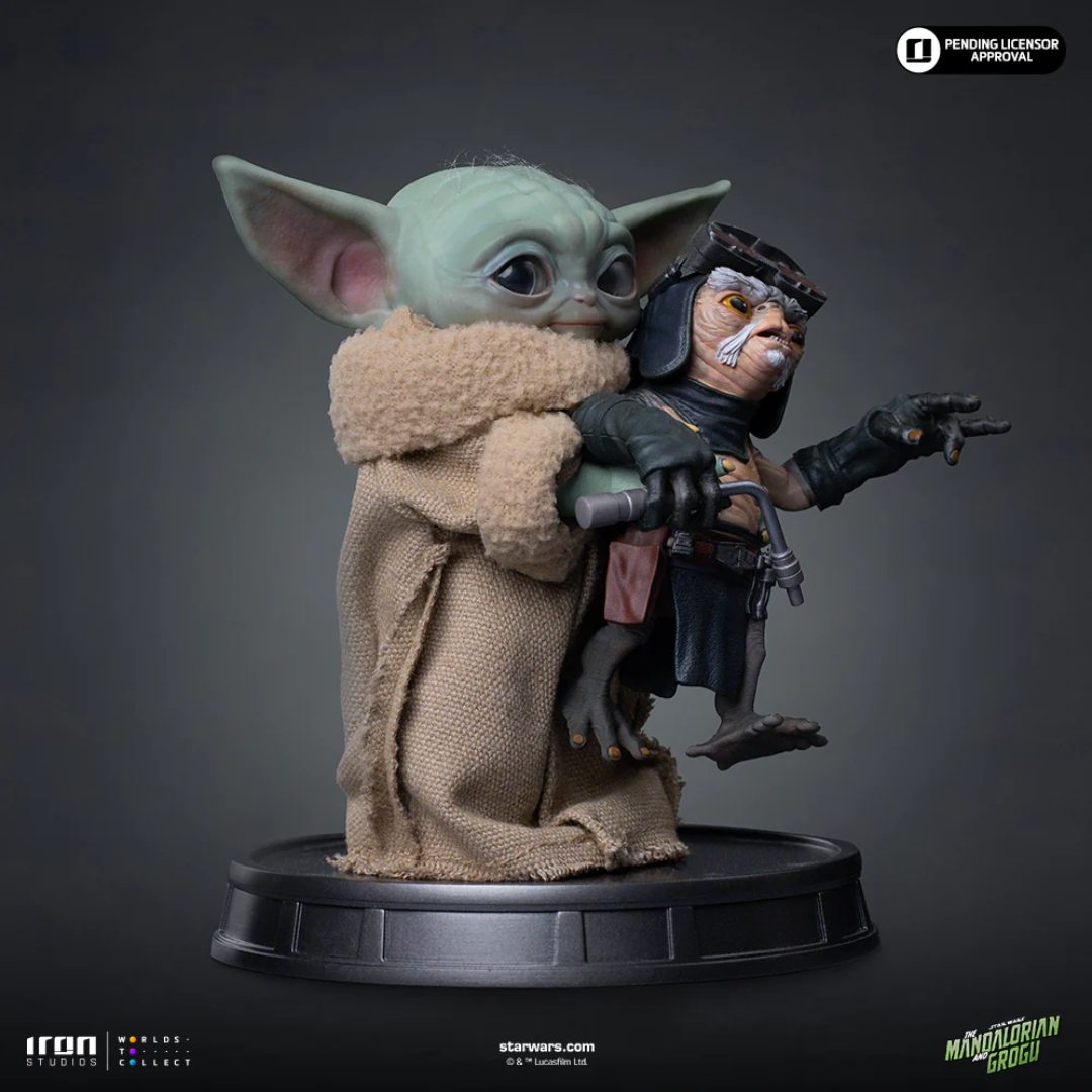 Mandalorian And Grogu Movie Grogu No Squeezy Statue By Iron Studios