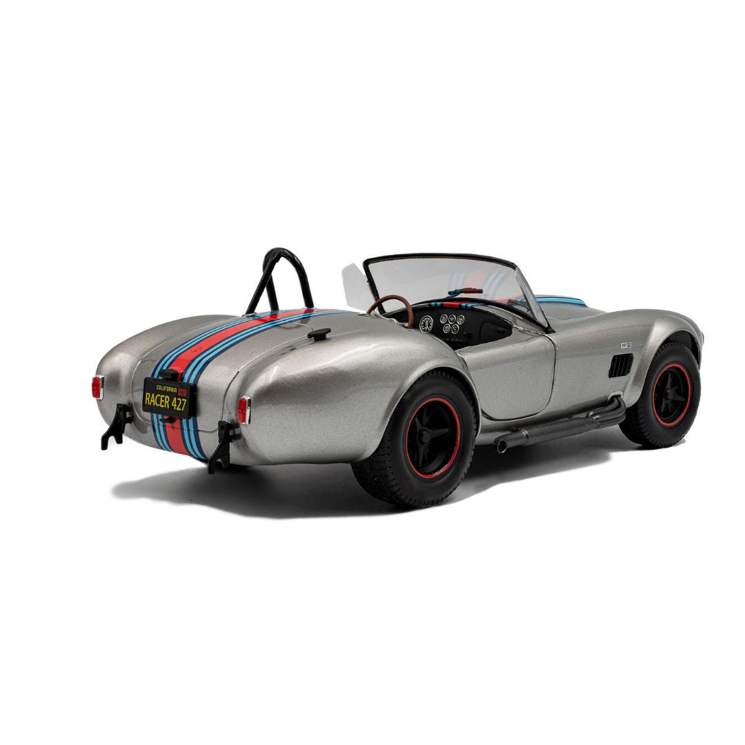 1:18 Shelby Cobra 427 Mkii Solido Works M Racing Silver 1965 By Solido