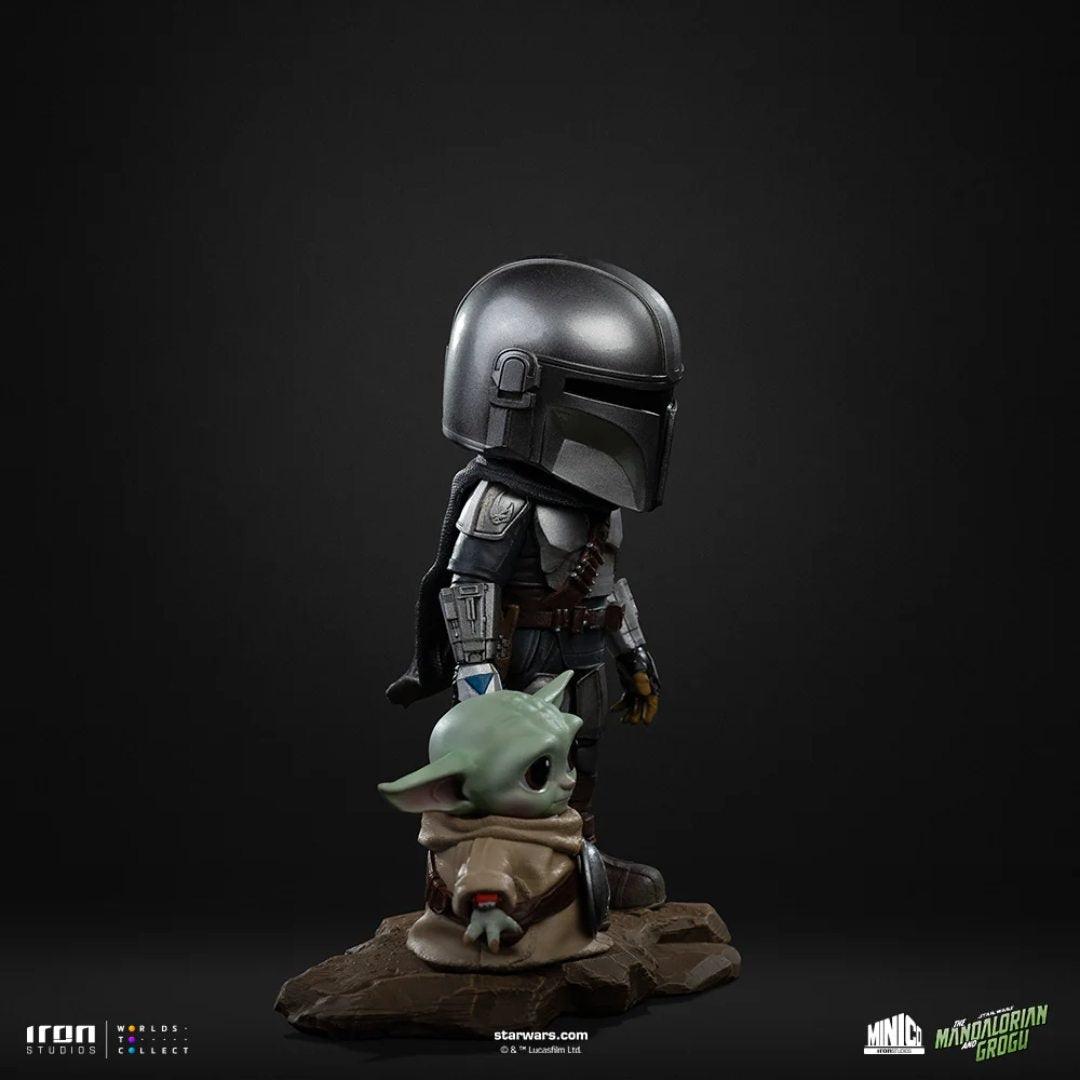 Mandalorian And Grogu Movie Mandalorian And Grogu Minico Statue By Iron Studios