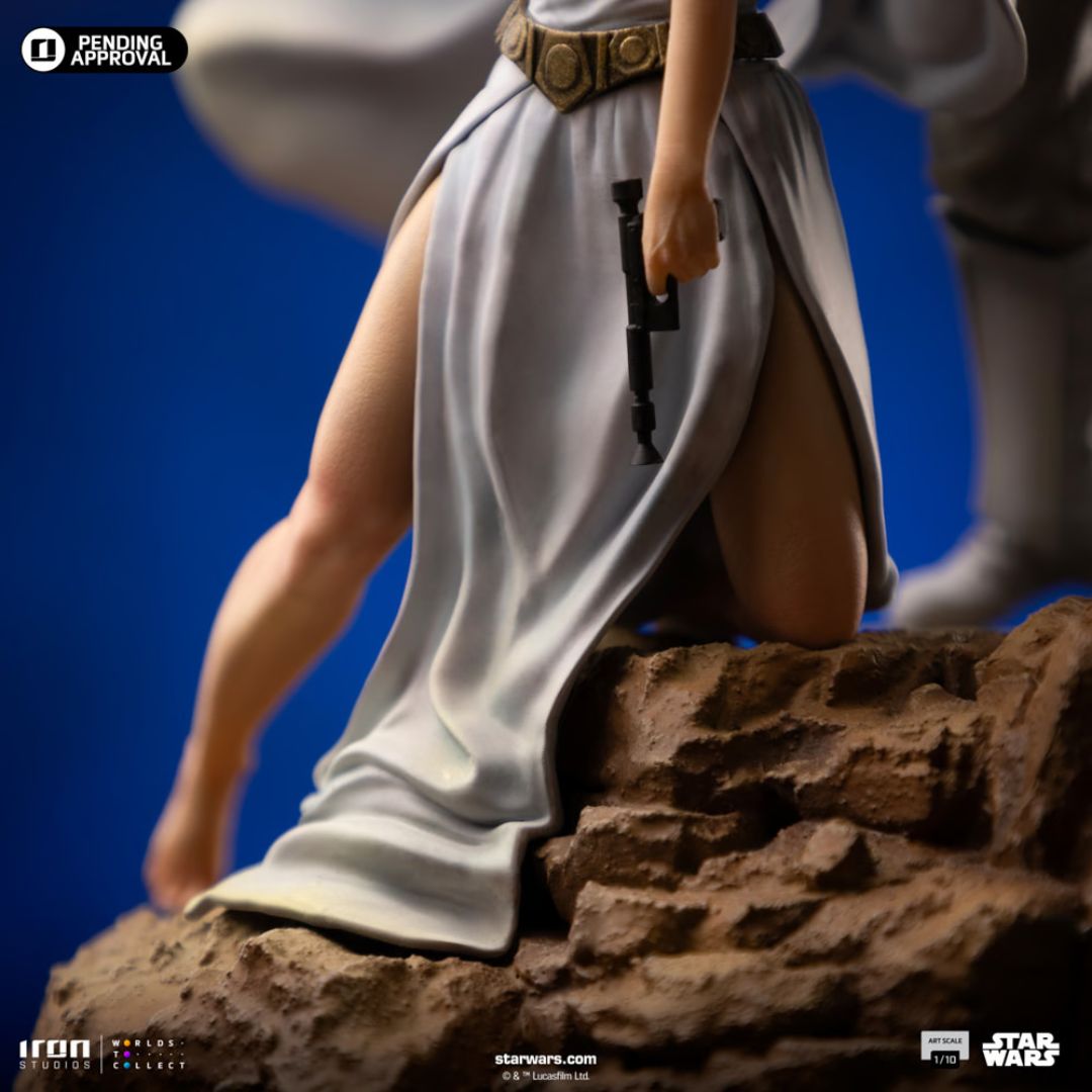Star Wars Luke And Leia Statue By Iron Studios -Iron Studios - India - www.superherotoystore.com