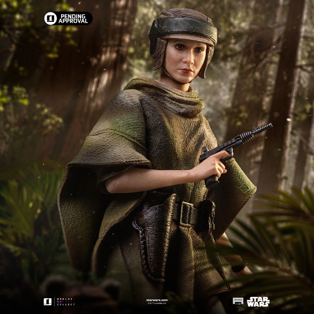 Star Wars: Episode Vi – Return Of The Jedi Leia And Wicket Art Statue By Iron Studios -Iron Studios - India - www.superherotoystore.com