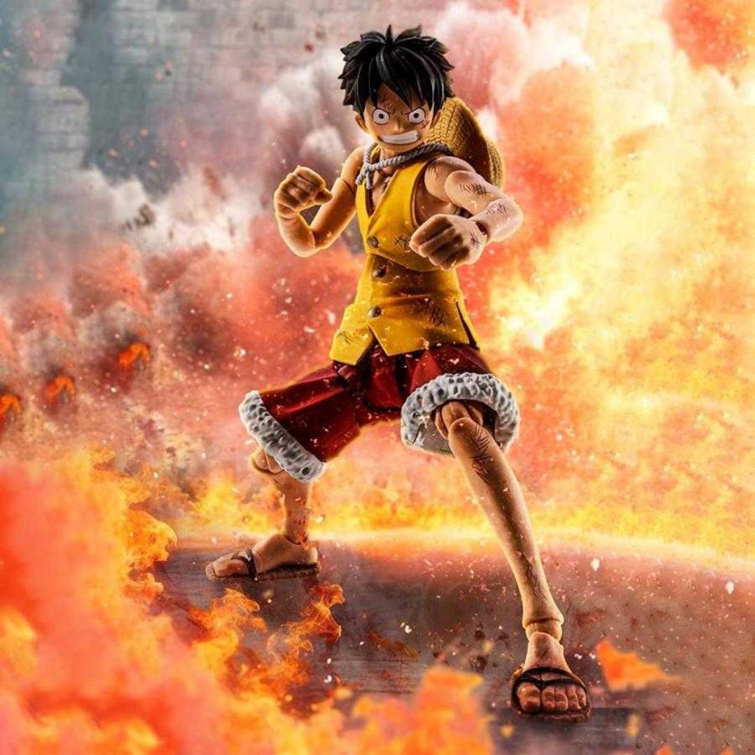 One Piece Monkey D Luffy -Summit War Of Marineford S.H.Figuarts By Tamashii Nations -Tamashii Nations - India - www.superherotoystore.com
