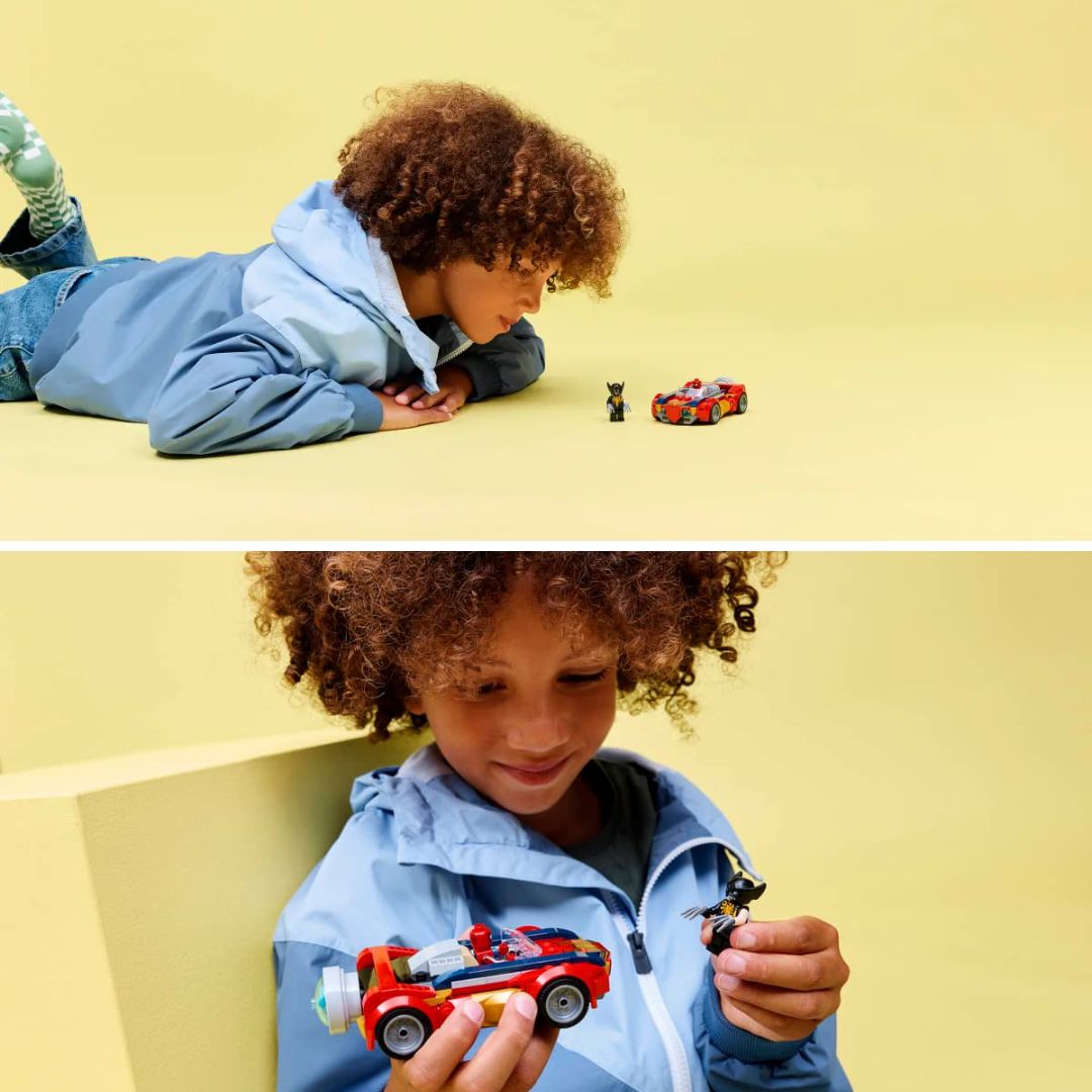 Super Heroes Marvel Spider-Man Car Vs. Venomized Wolverine By Lego -Lego - India - www.superherotoystore.com