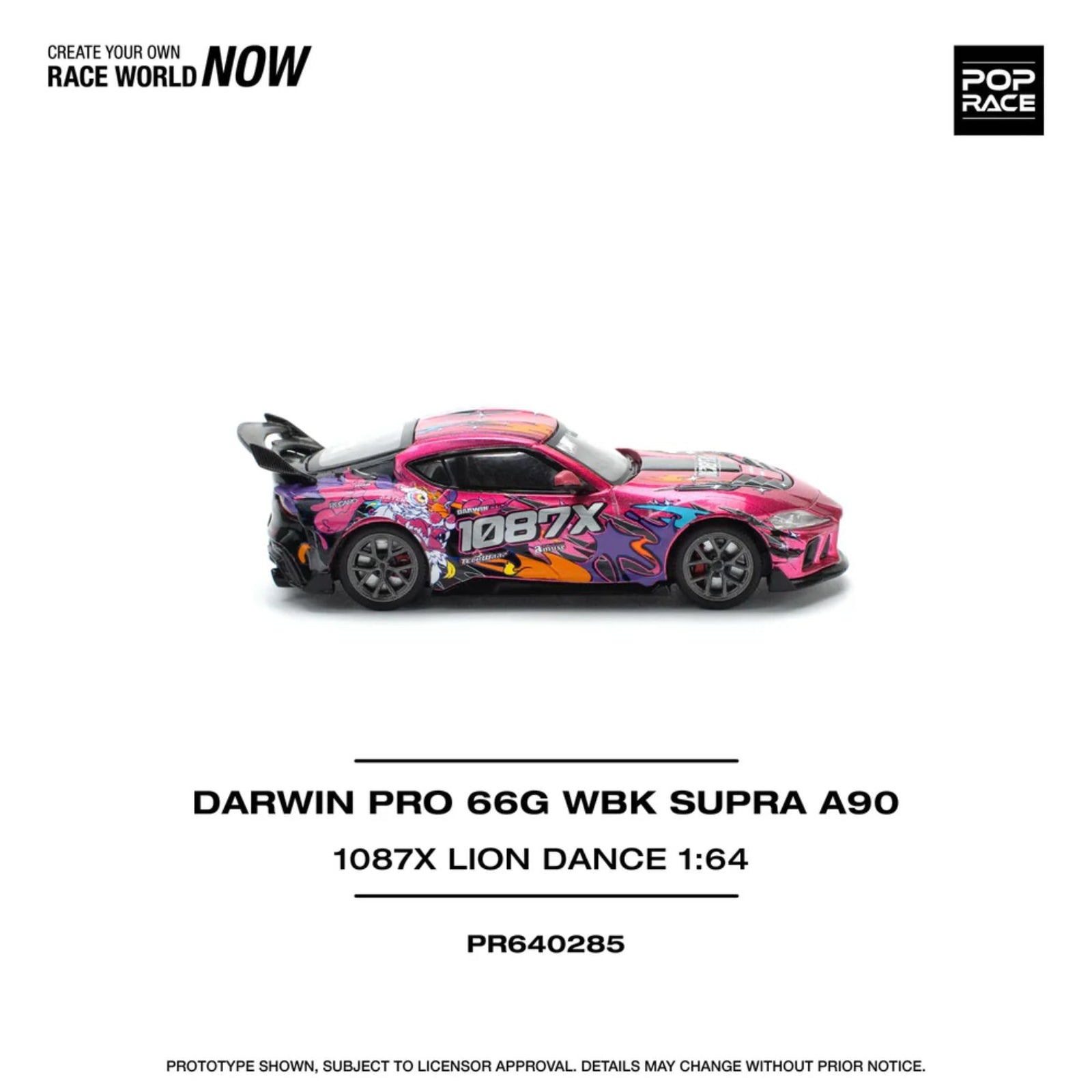 Darwin Pro 66G Wbk Supra 1:64 Diecast Car By Pop Race