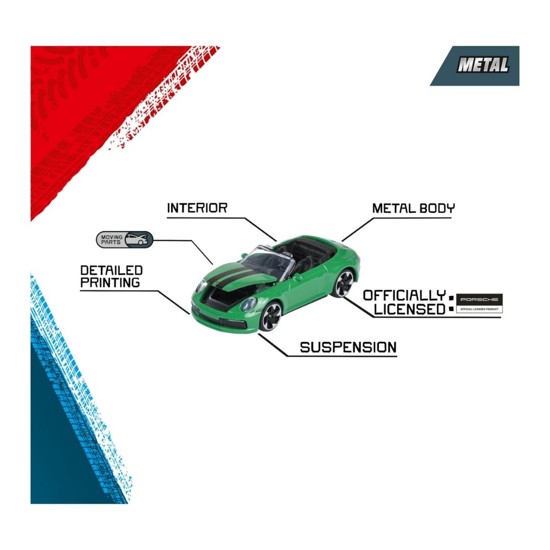 Porsche Premium Series - 6 Pack 1:64 Scale Die-Cast Car Set By Majorette -Majorette - India - www.superherotoystore.com