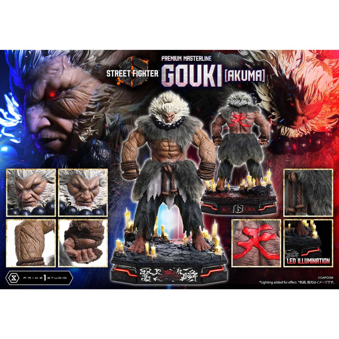 Street Fighter 6 Akuma Statue By Prime1 Studios -Prime 1 Studio - India - www.superherotoystore.com