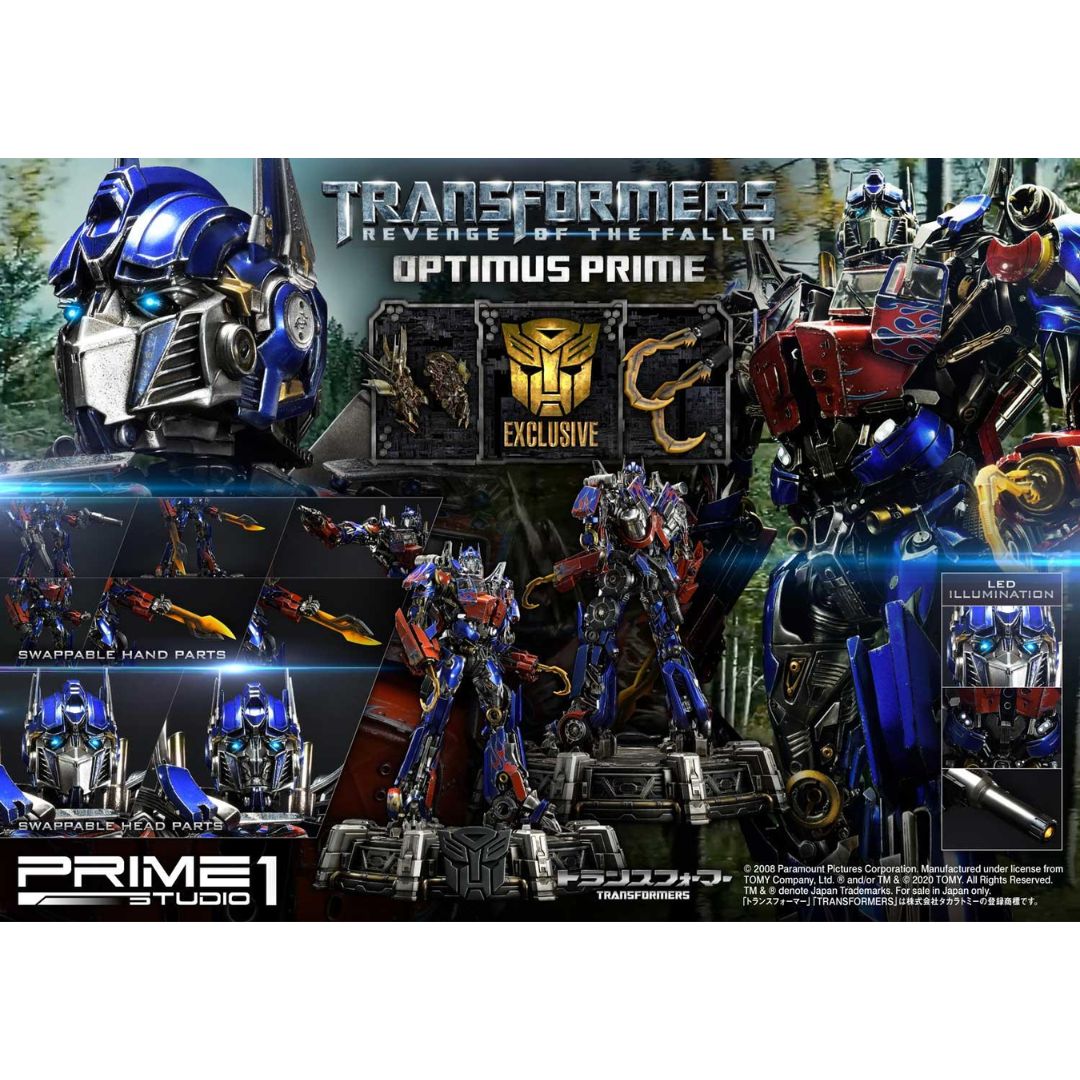 Transformers: Revenge Of The Fallen (Film) Optimus Prime Ex Bonus Version Statue By Prime1 Studios -Prime 1 Studio - India - www.superherotoystore.com