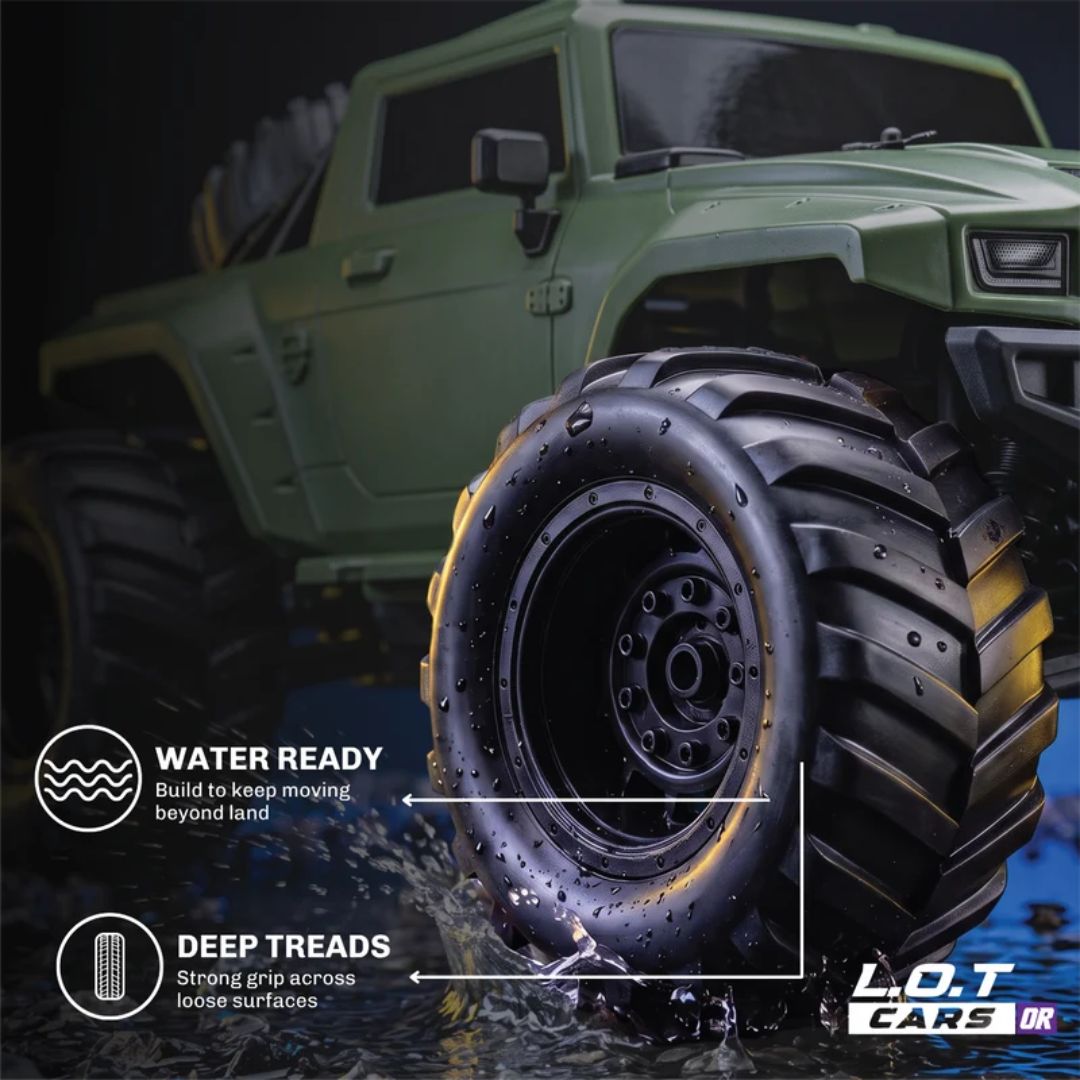 Gator - 1:18 Amphibian Green Car By Legend Of Toys