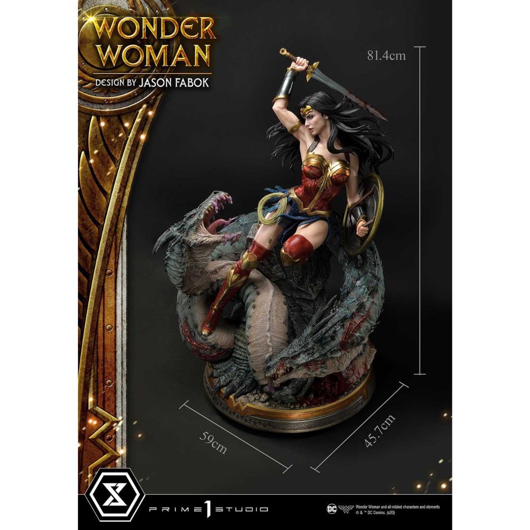 Wonder Woman (Comics) Wonder Woman Versus Hydra (Concept Design By Jason Fabok) Ex Version Statue By Prime1 Studios