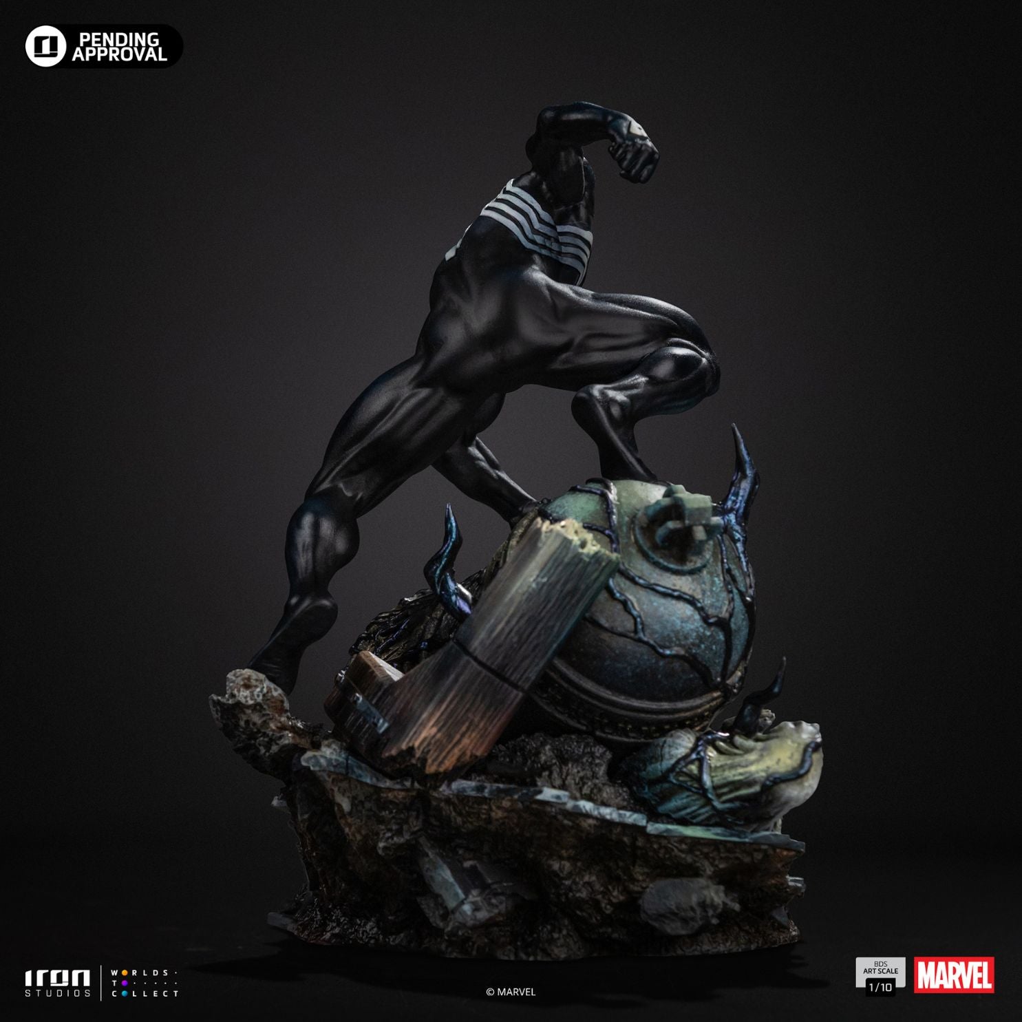 Spider-Man Black Bds Art Statue By Iron Studios -Iron Studios - India - www.superherotoystore.com