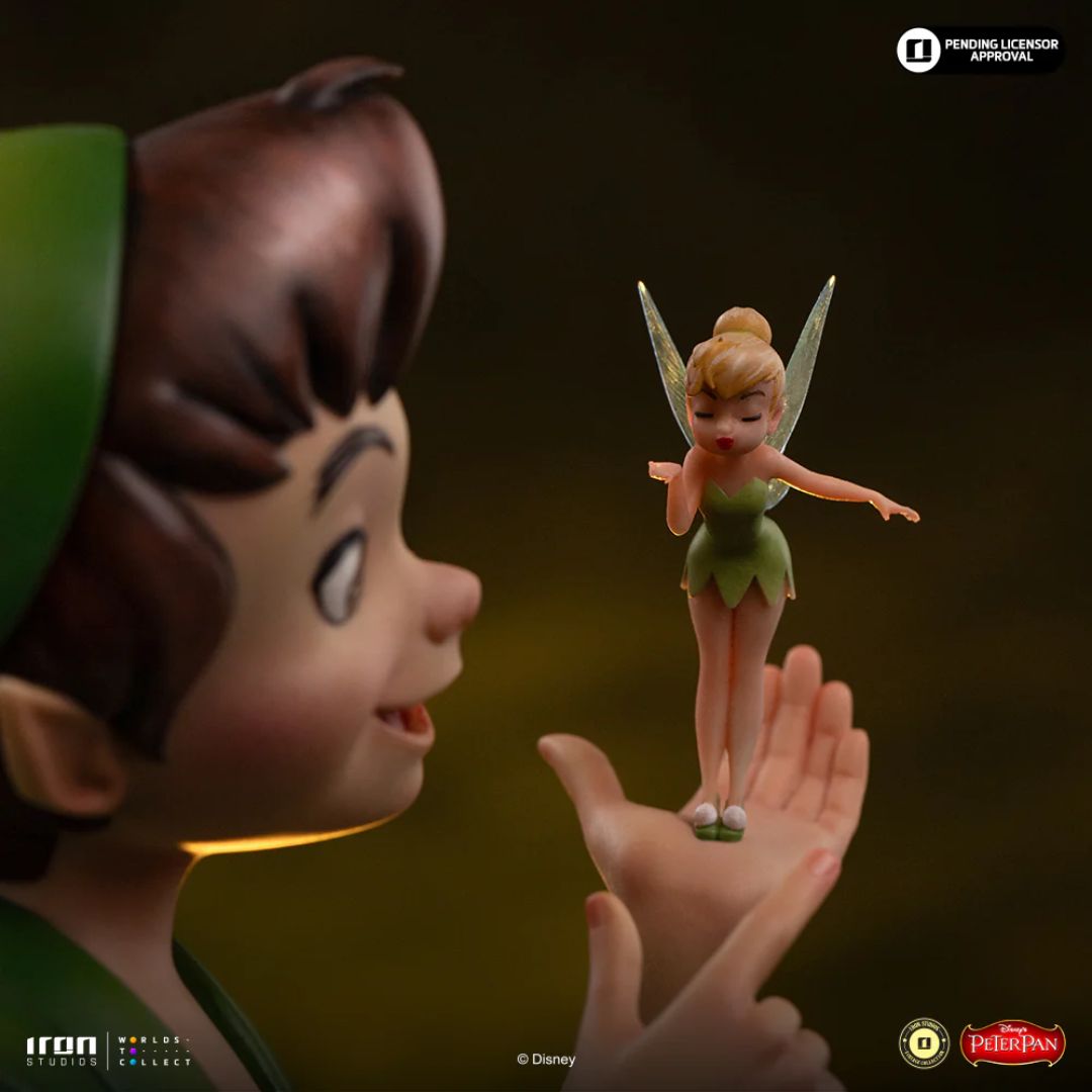 Disney Classics Peter Pan & Tinkerbell Statue By Iron Studios
