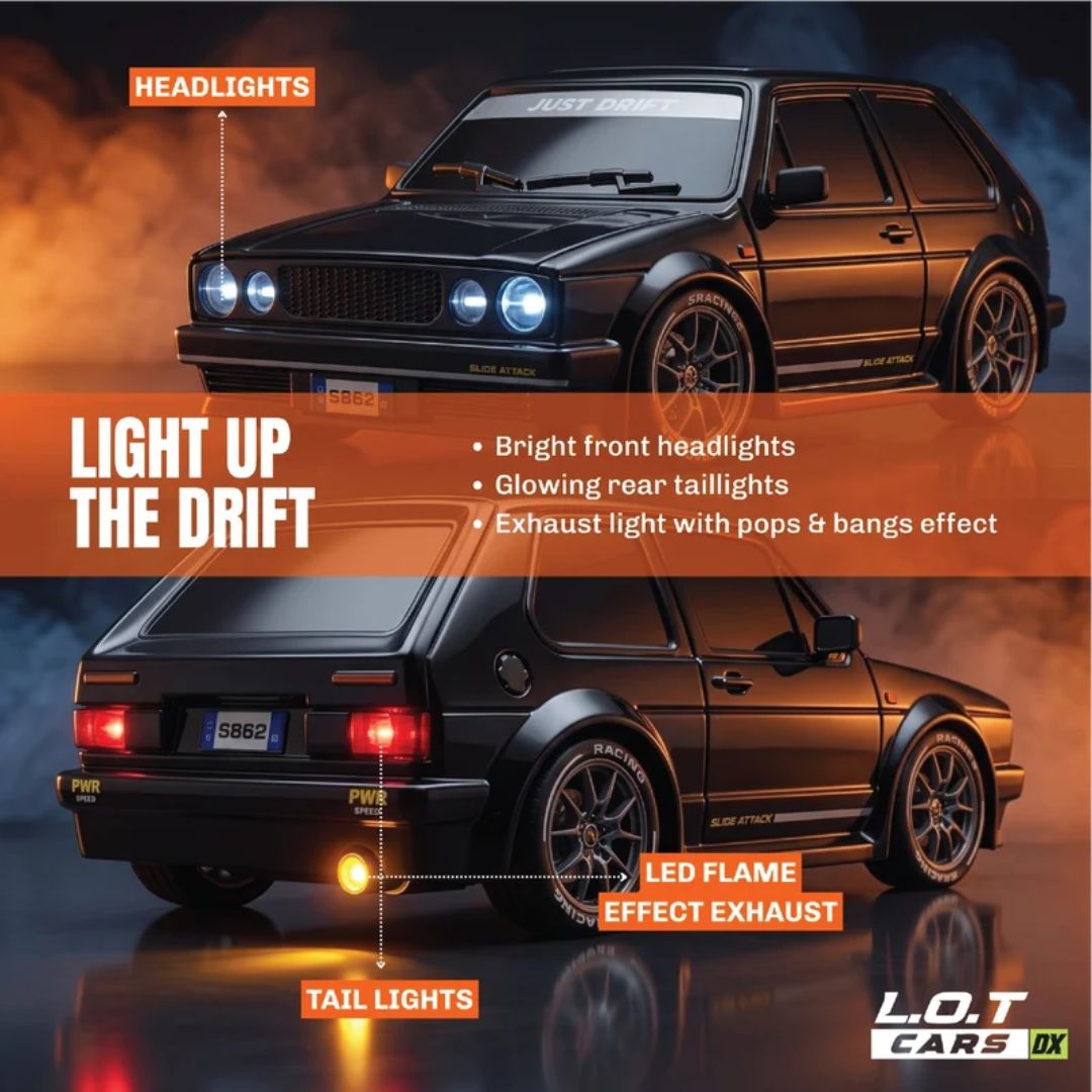 Zipp – Remote Control Drifter 1:24 Scale Ecomm Packaging Only Black Car By Legend Of Toys