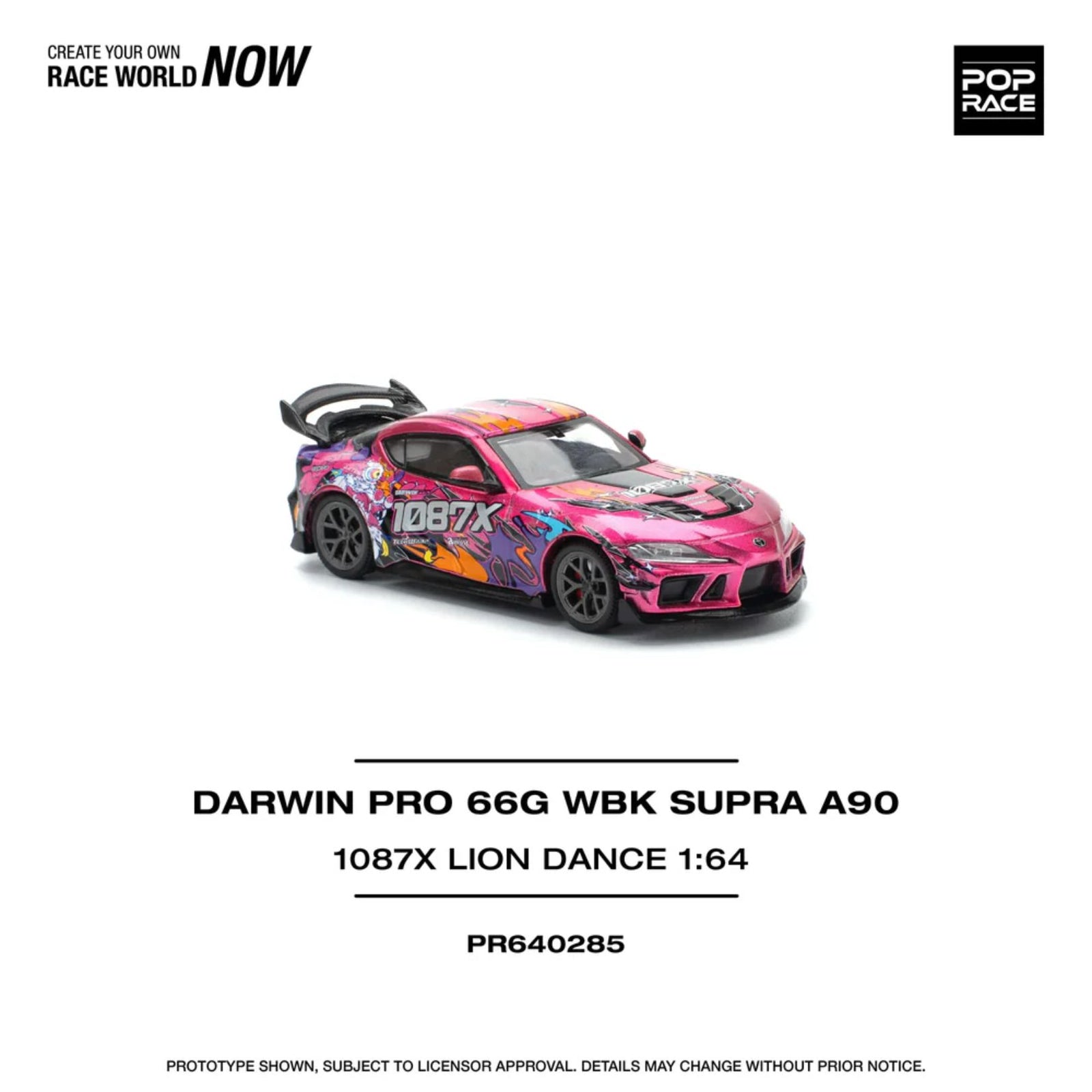 Darwin Pro 66G Wbk Supra 1:64 Diecast Car By Pop Race
