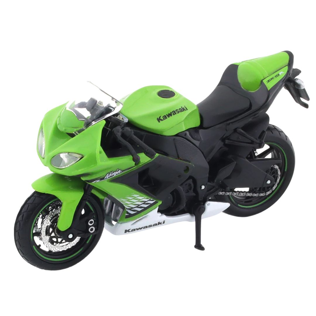 KAWASAKI NINJA ZX 1O R 1:18 Scale Die-Cast Model Bike by Maisto -Bburago - India - www.superherotoystore.com