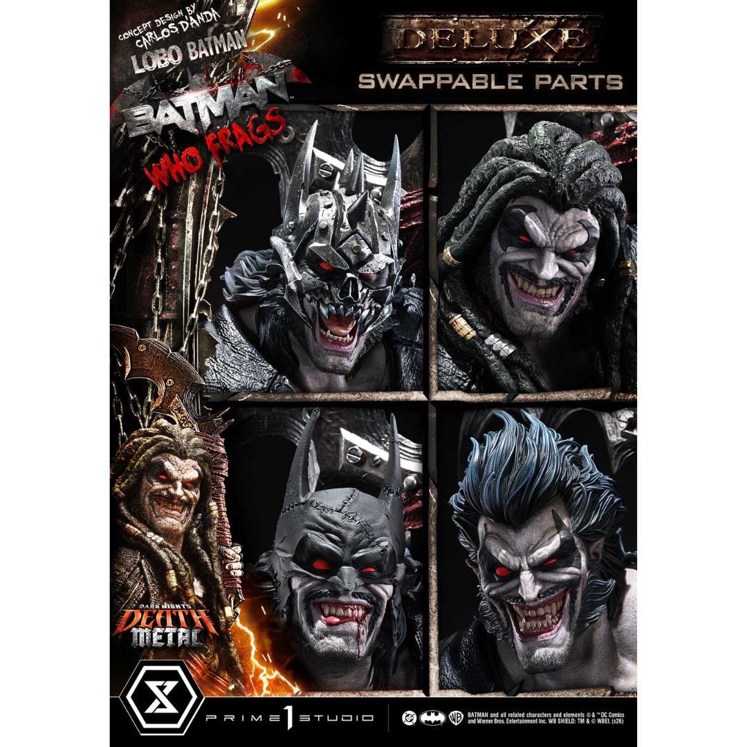 Dark Nights: Death Metal (Comics) Lobo Batman: Batman Who Frags Deluxe Statue By Prime1 Studios