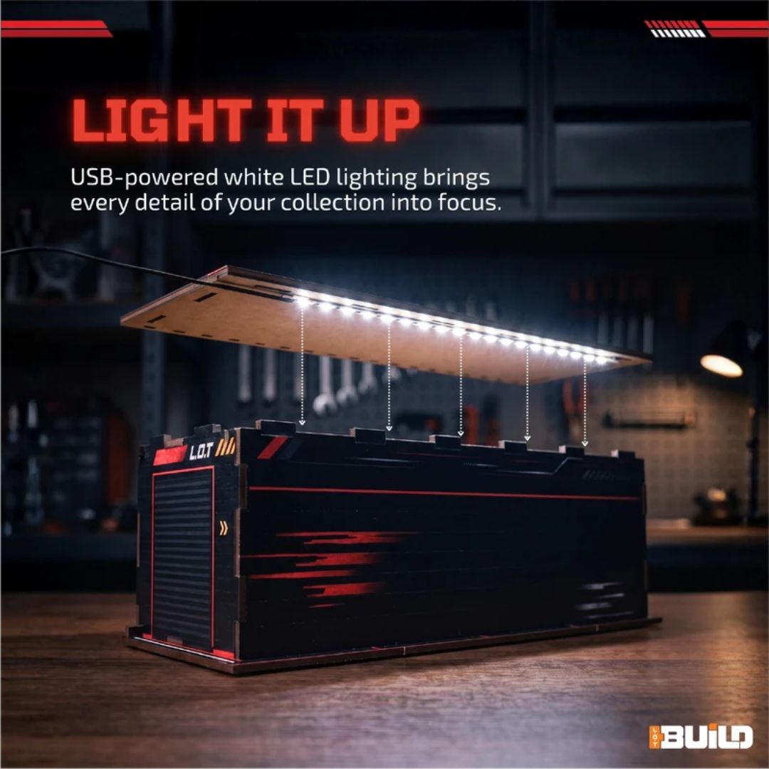 Pit Stop Diorama Black Car By Legend Of Toys