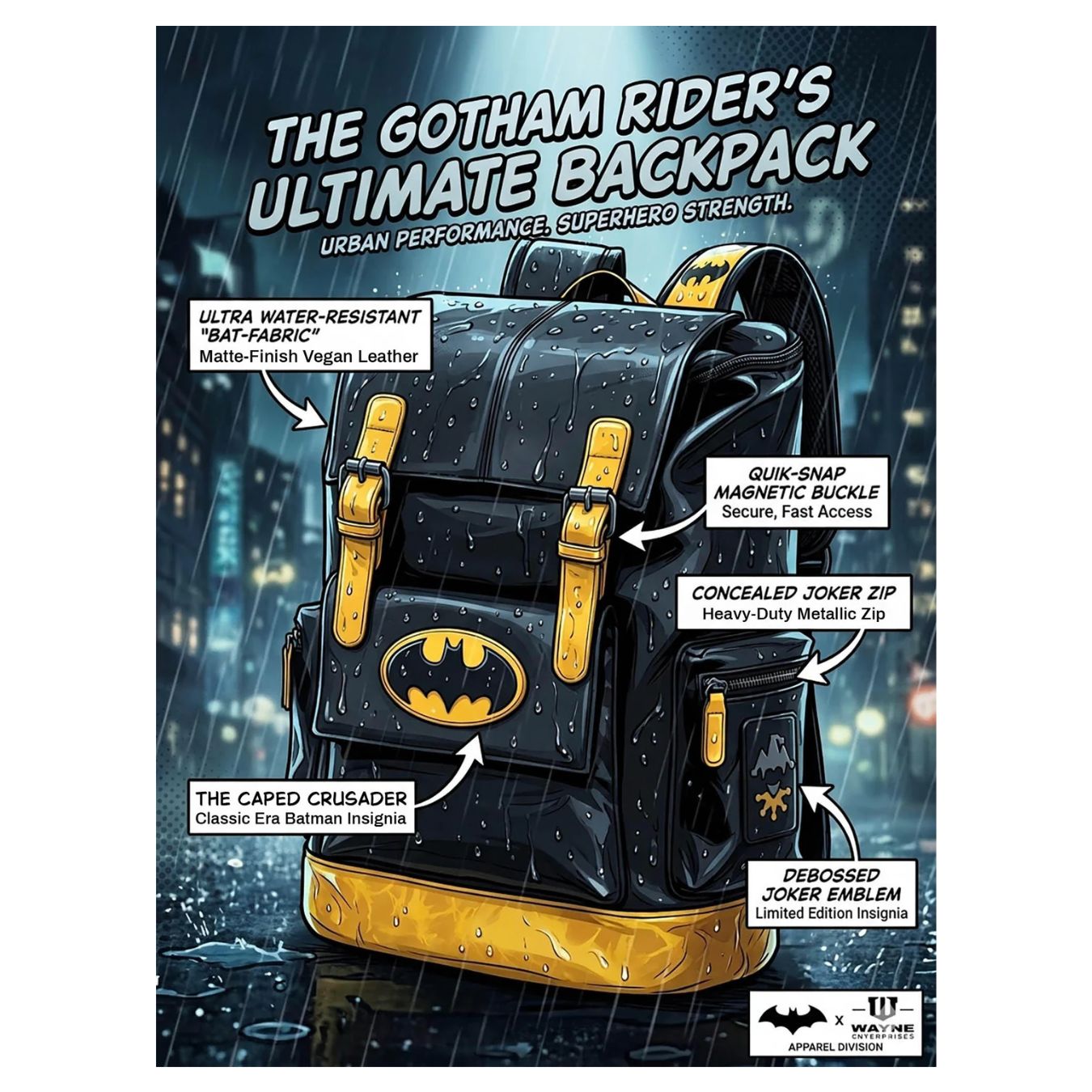 The Batman Vs Joker Batpack By Fur Jaden