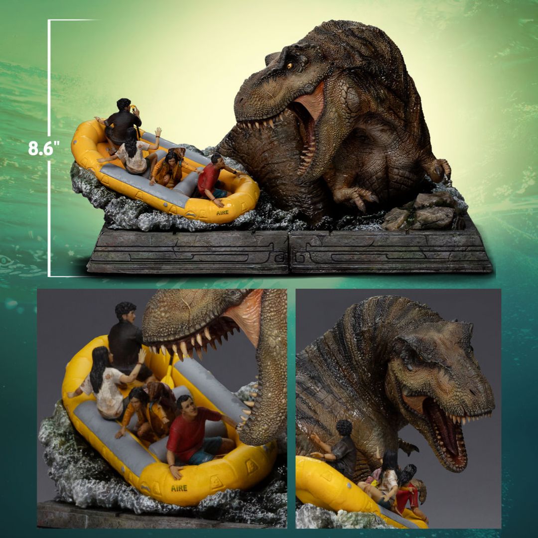 T-Rex River Attack Demi Art Scale Statue By Iron Studios -Iron Studios - India - www.superherotoystore.com