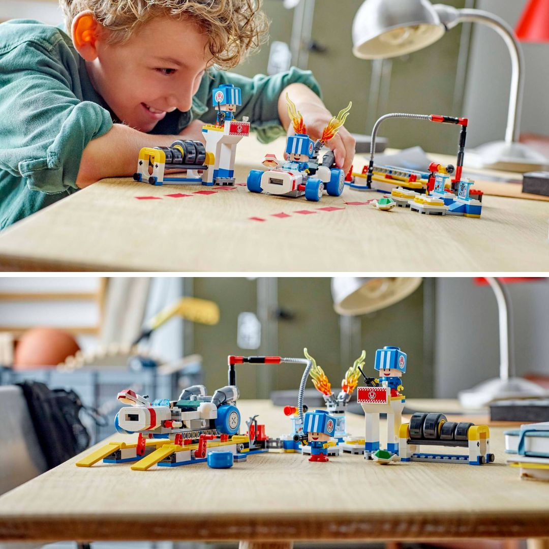 Super Mario Mario Kart Toad'S Garage By Lego