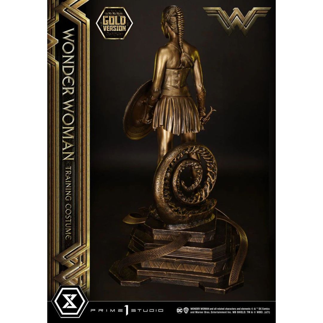Wonder Woman (Film) Wonder Woman Training Costume Gold Version Statue By Prime1 Studios -Prime 1 Studio - India - www.superherotoystore.com