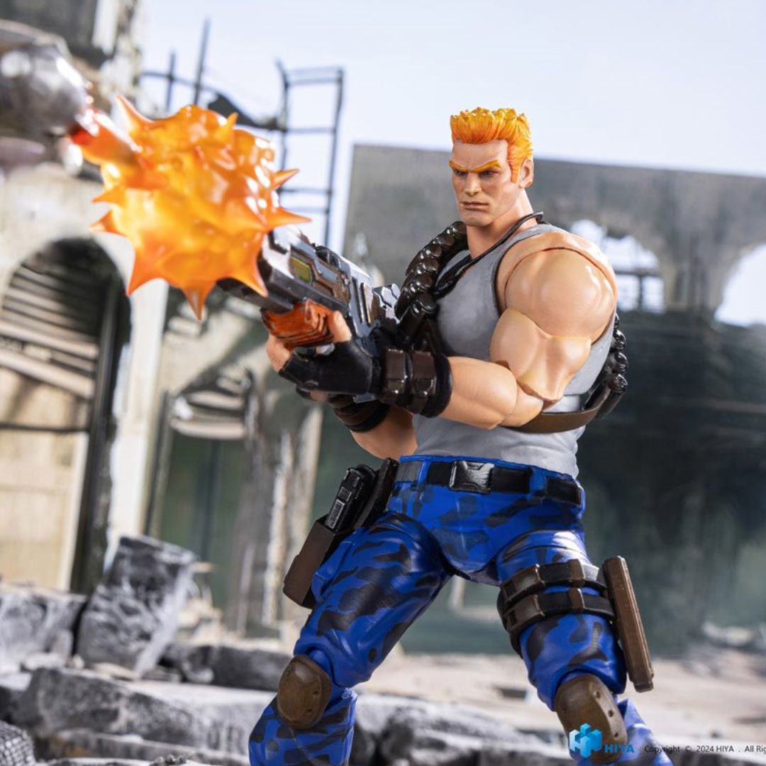 Contra: Operation Galuga Bill Rizer Exquisite Action Figure By Hiya -Hiya Toys - India - www.superherotoystore.com