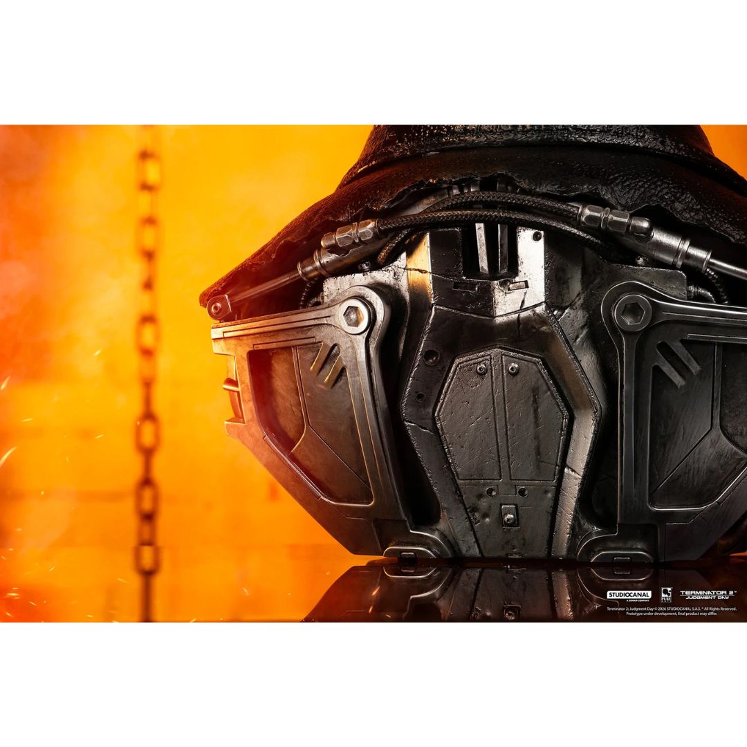 T-800 Model 101 (Battle Damaged) Art Mask Life-Size Bust Statue By Pure Arts