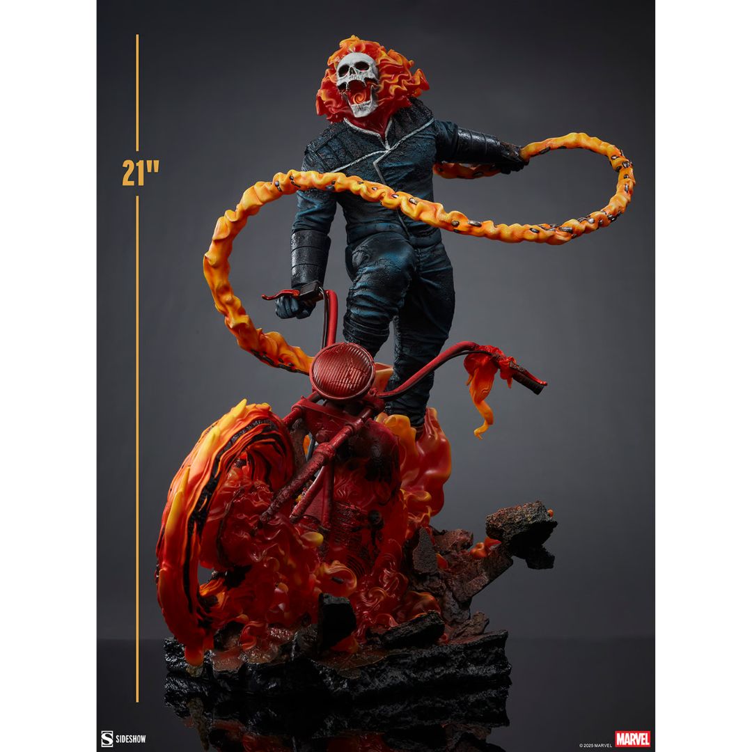 Ghost Rider (Classic Variant) Premium Format By Sideshow Collectibles -Sideshow Collectibles - India - www.superherotoystore.com